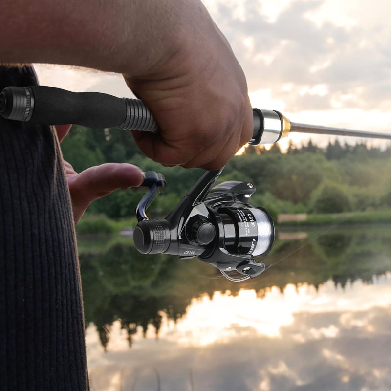 mouhike Telescopic Fishing Rod Reel Full Kit Fishing Line Lures for Beginner All-in-One 1.7M/5.58FT Light-Weight Fishing Rod+Spinning Reel+Line+Lures Set+Carry Bag for Kids Youth Outdoor Travel Bass Trout - Image 2